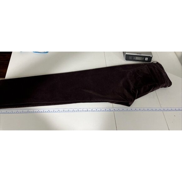 Anthropologie AG The High-Rise Stevie Ankle Brown Velvet Pants Womens Size 32 - Picture 10 of 14